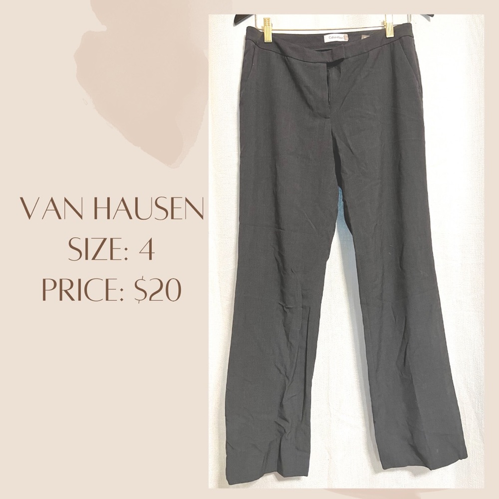 Van Hausen business women grey work pants. Super comfortable and soft.